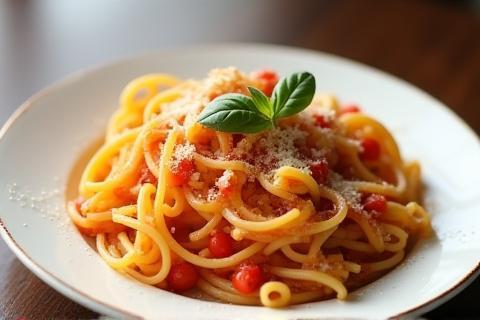 Deliciously styled pasta dish